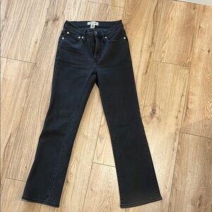 Madewell Black kick out flare Jeans